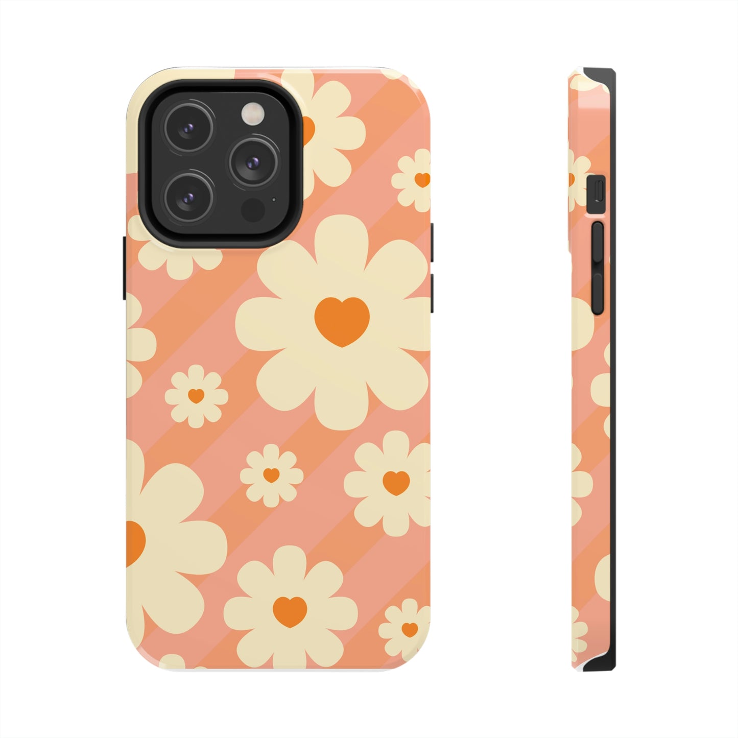 Retro Floral iPhone Case, iPhone 14 Tough Phone Case, Impact Resistant Phone Case
