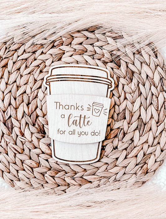 Thank You A Latte Gift Card Holder
