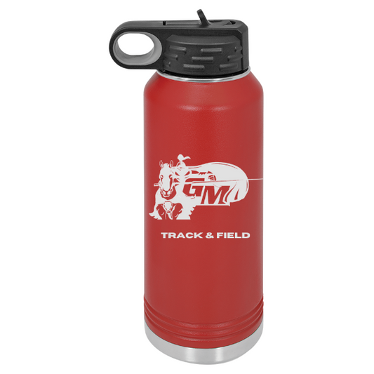 General McLane Track & Field 40 Oz Water Bottle With Lancer Logo