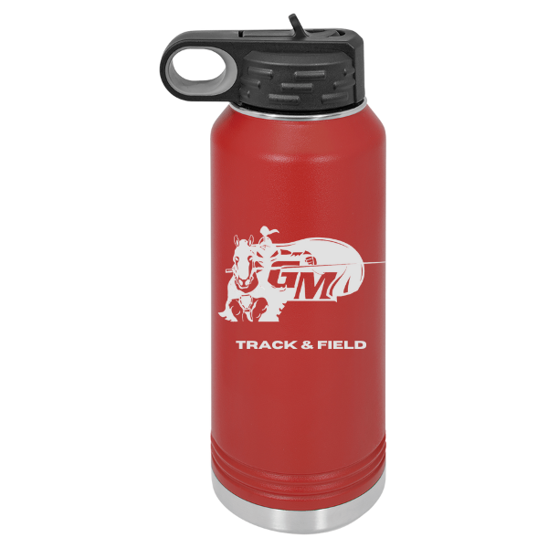 General McLane Track and Field 32 Oz Water Bottle With Lancer Logo