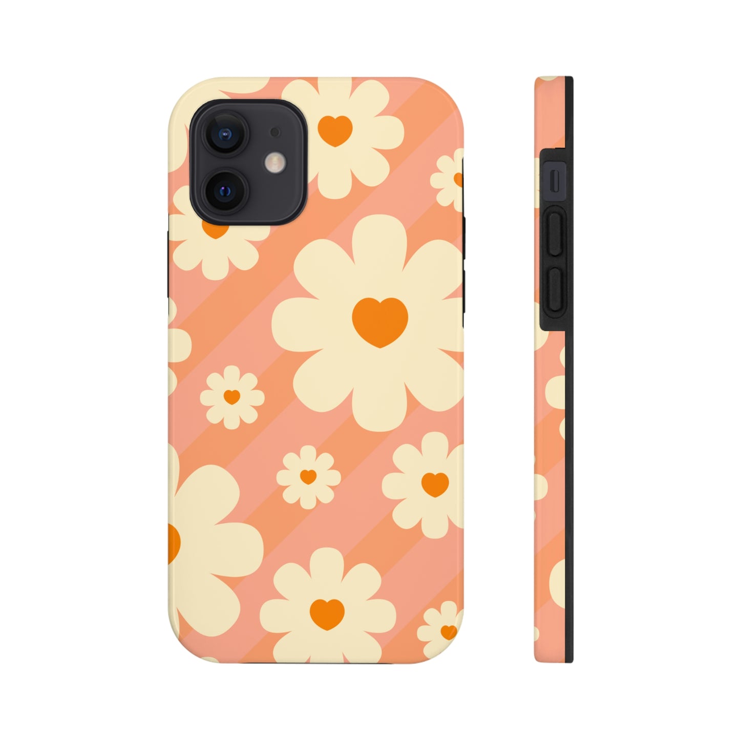 Retro Floral iPhone Case, iPhone 14 Tough Phone Case, Impact Resistant Phone Case