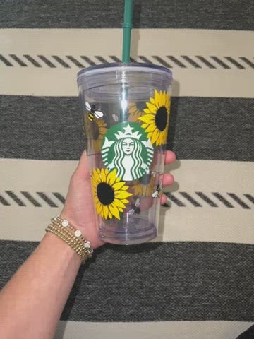 Sunflower Starbucks Double Wall Tumbler