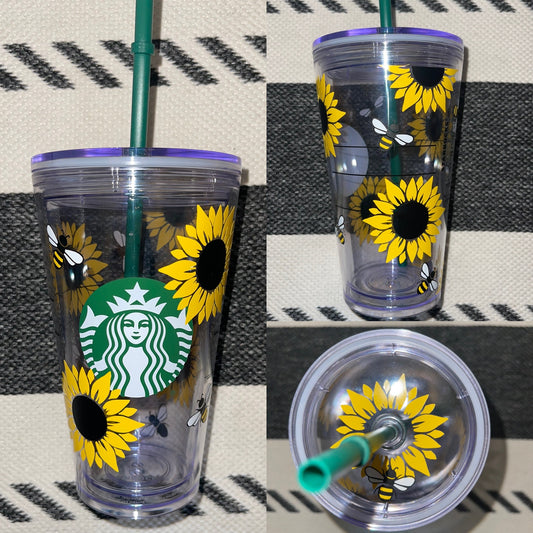 Starbucks Grande Sunflower & Bee Tumbler