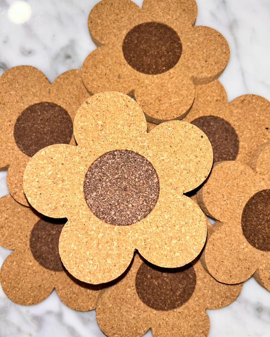 Floral Cork Coaster