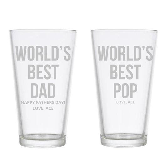 Personalized Engraved Beer Pint Glass