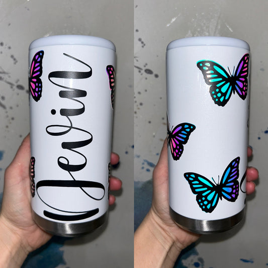 Butterfly Slim Can Cooler