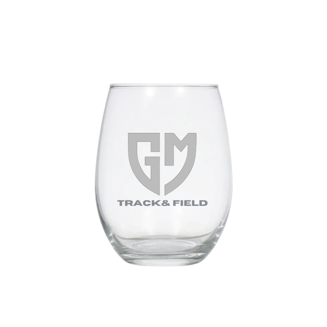 General McLane Track And Field Wine Glass