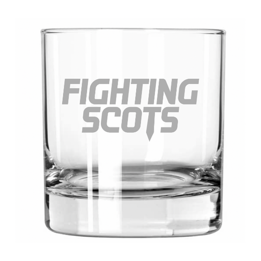 Edinboro Fighting Scots Rocks Glass