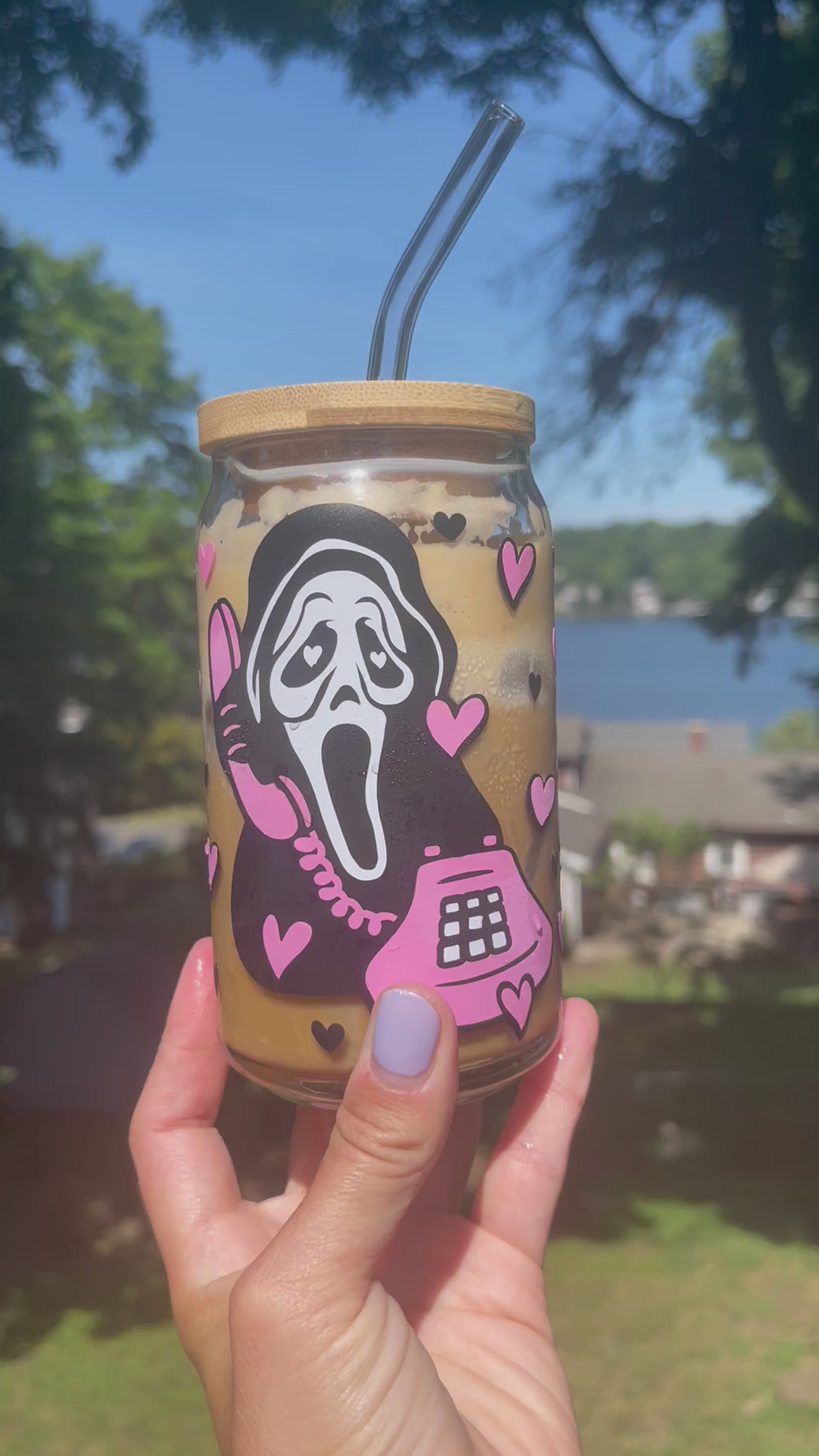 DIY Beer Can Glass for Fall & Halloween