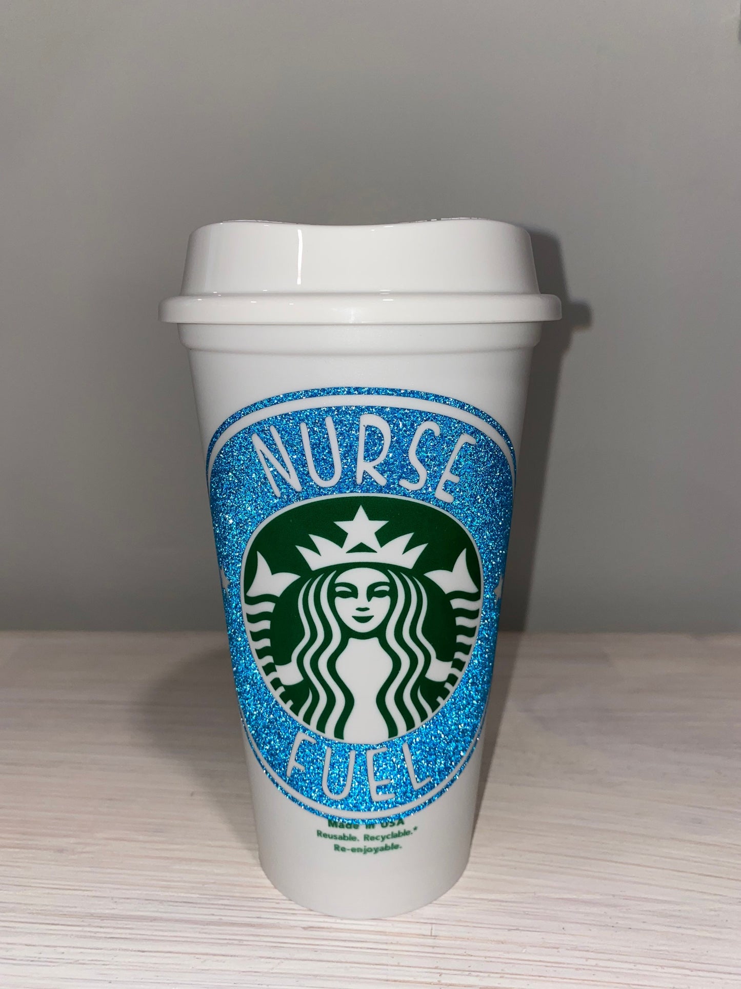 Nurse Fuel Starbucks Hot Coffee Cup, Nurse Cup, Starbucks Cup, Reusable Coffee Cup