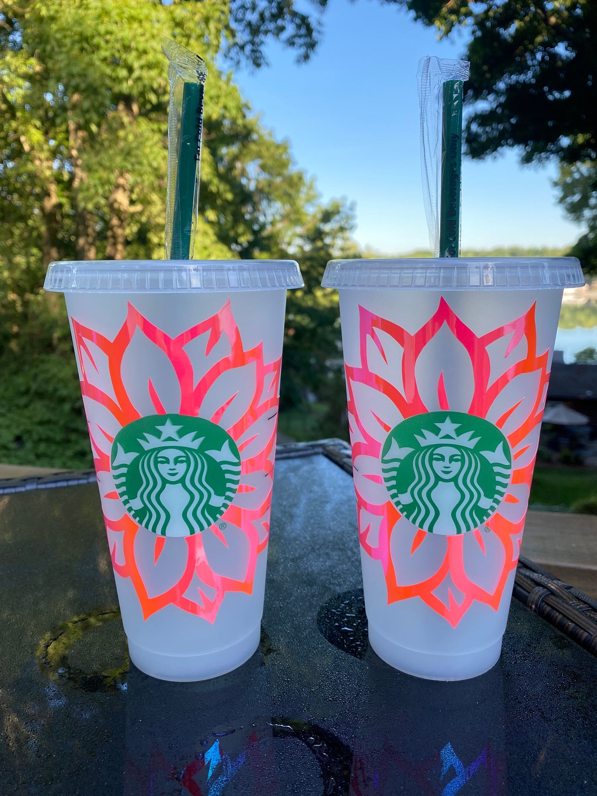 Sunflower Personalized Starbucks Cup / Coffee Cup / Gift Ideas 