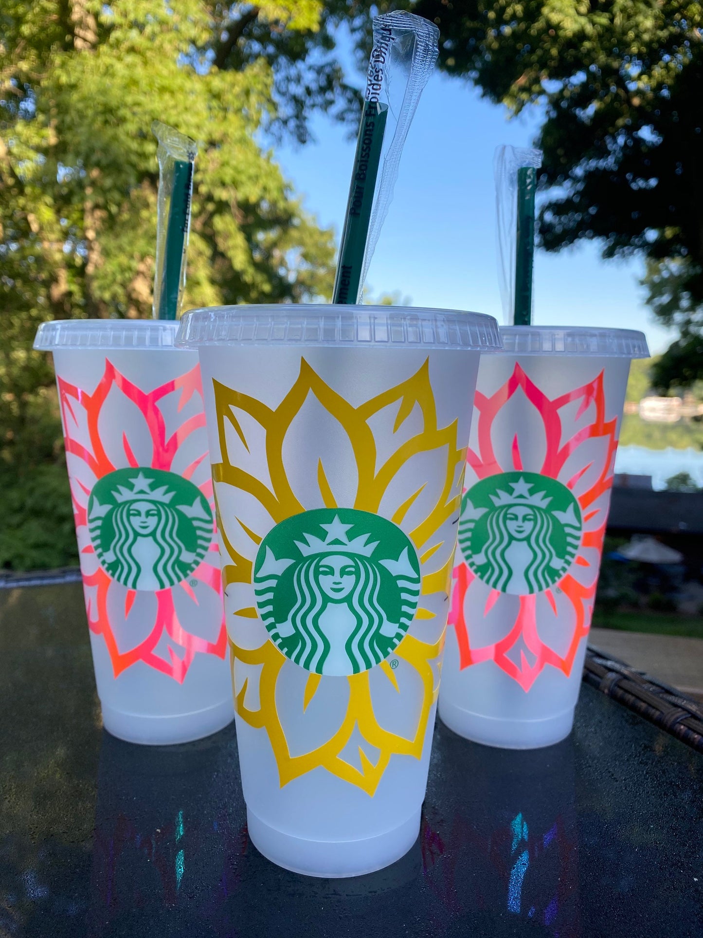 Sunflower Starbucks Coffee Cup | Floral Starbucks Coffee Cup