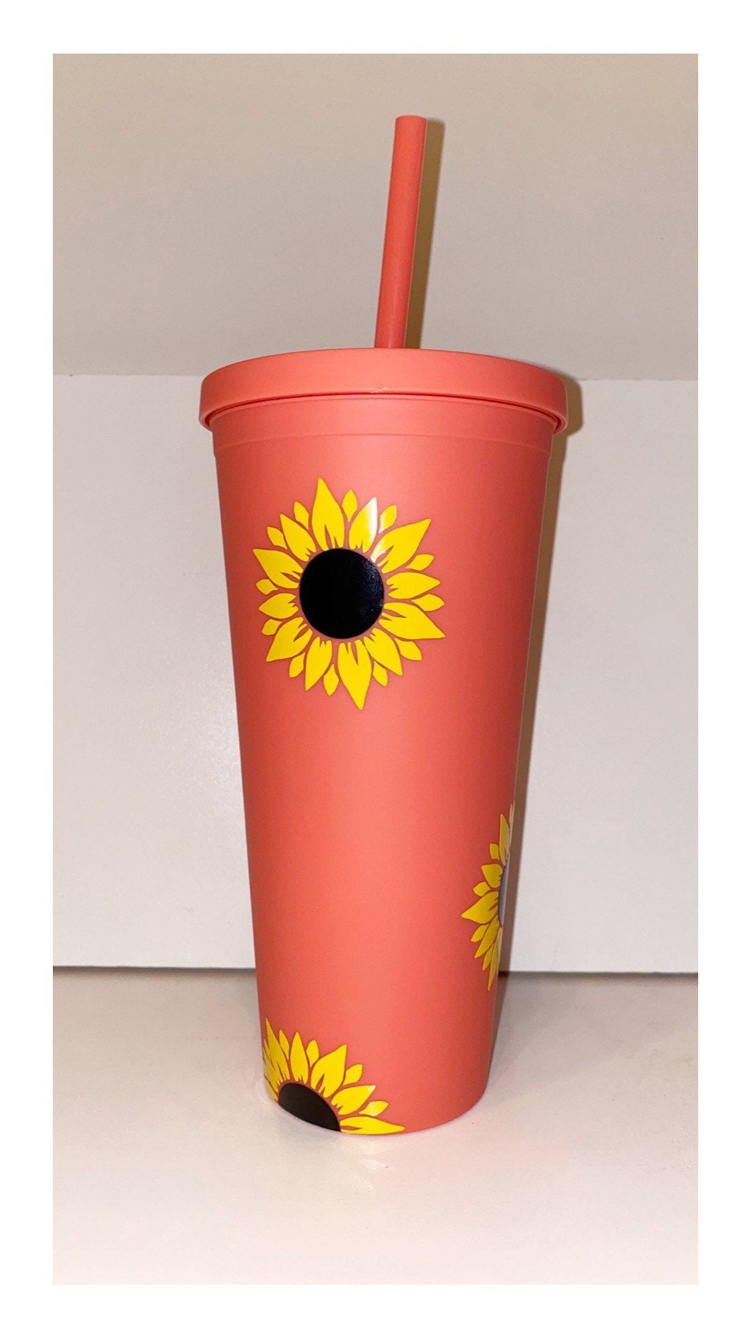 Sunflower Tumbler | Personalized Tumbler | Gift for Her | Birthday Gift | Matte Tumbler