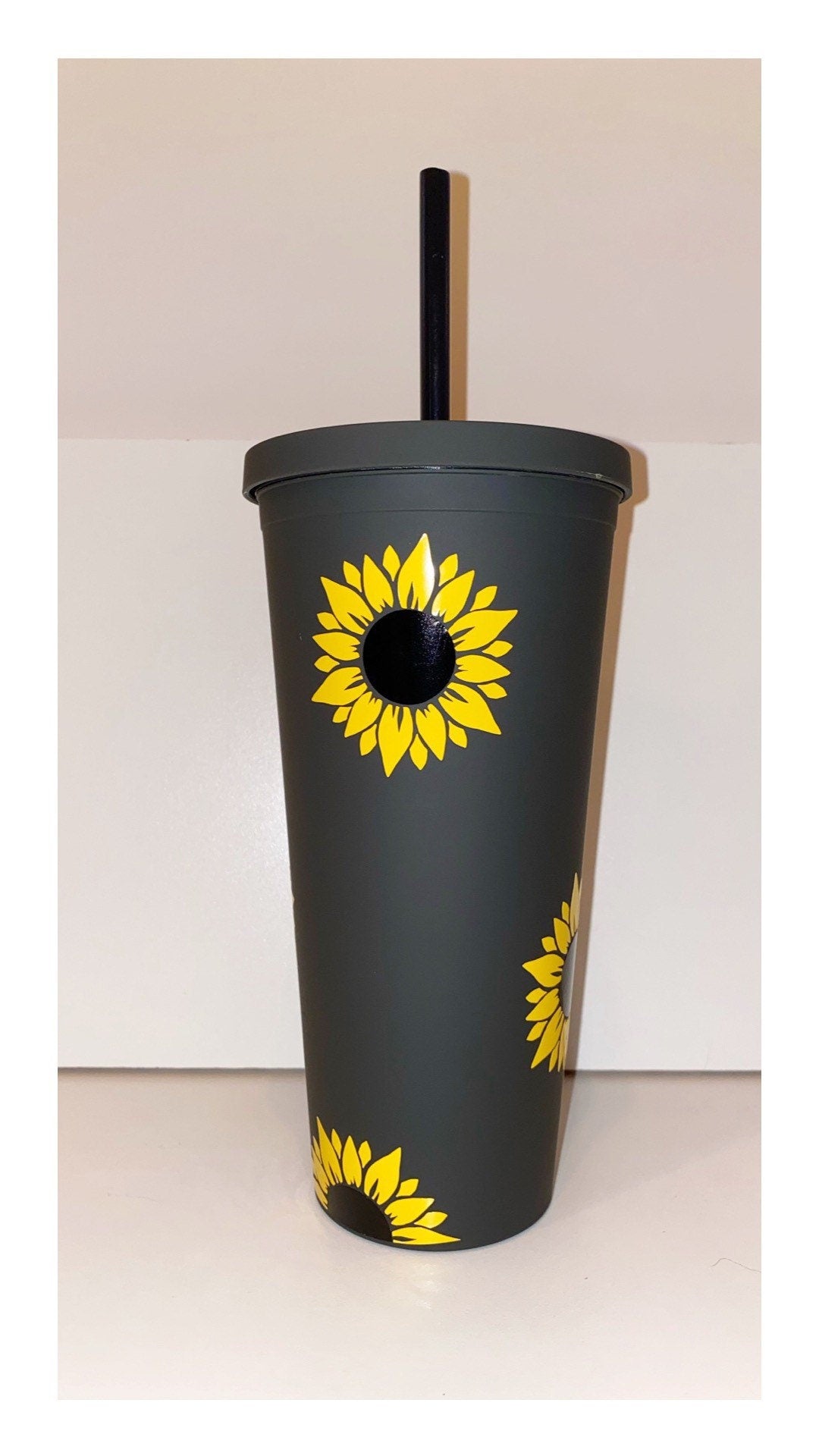 Sunflower Tumbler | Personalized Tumbler | Gift for Her | Birthday Gift | Matte Tumbler