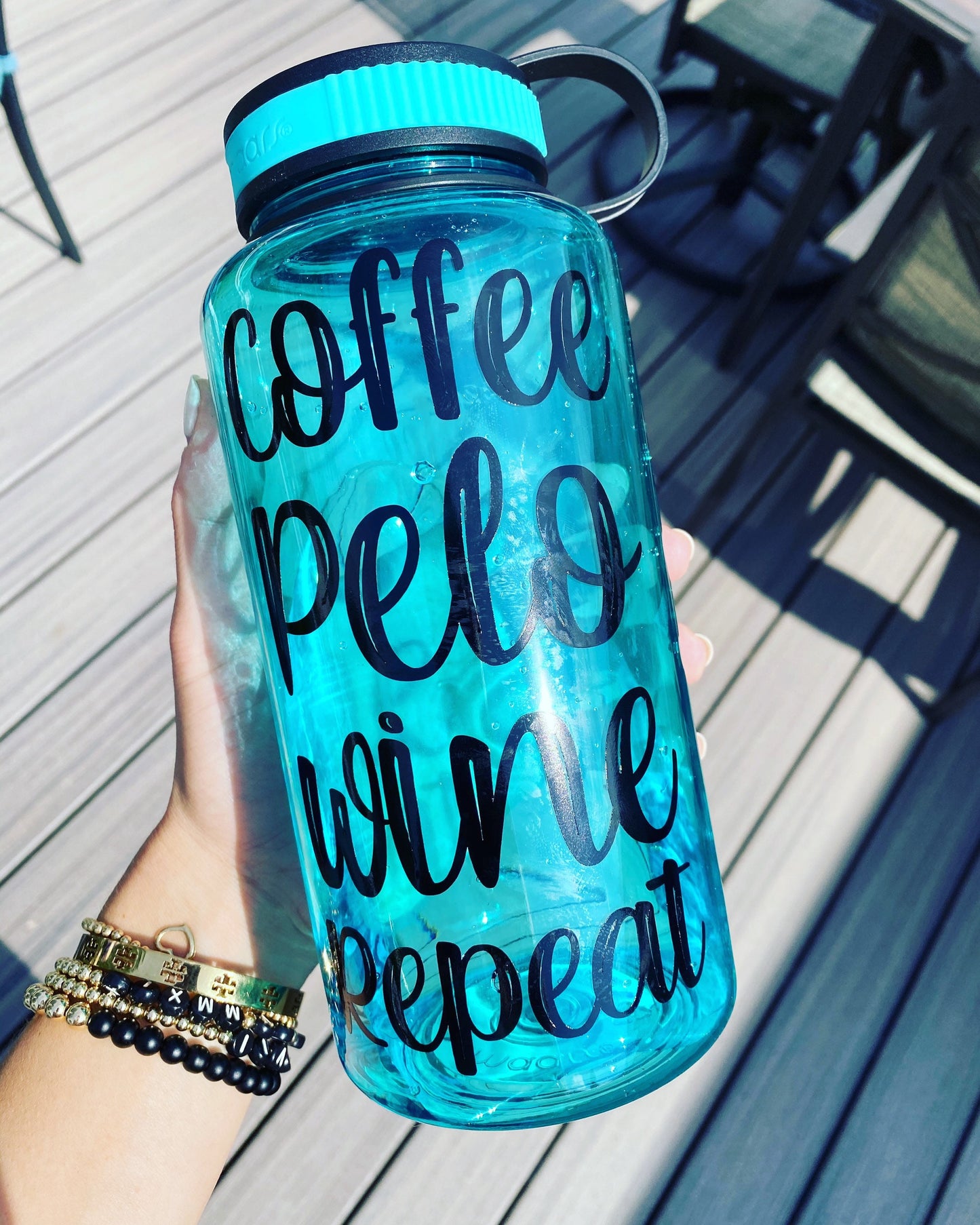 Peloton Water Bottle, Coffee and peloton, gym bottle, funny gift, gag gift