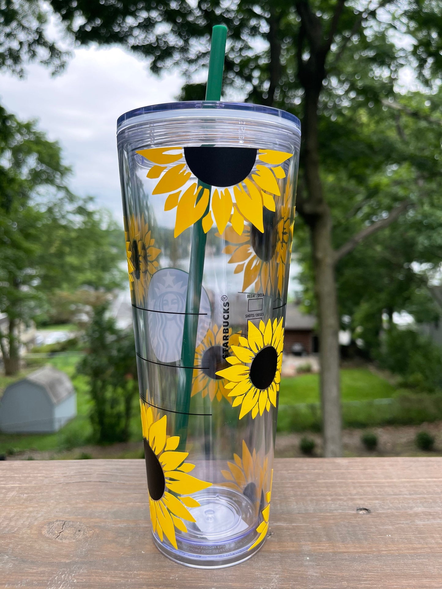 Sunflower Starbucks Tumbler | Sunflower Water Bottle