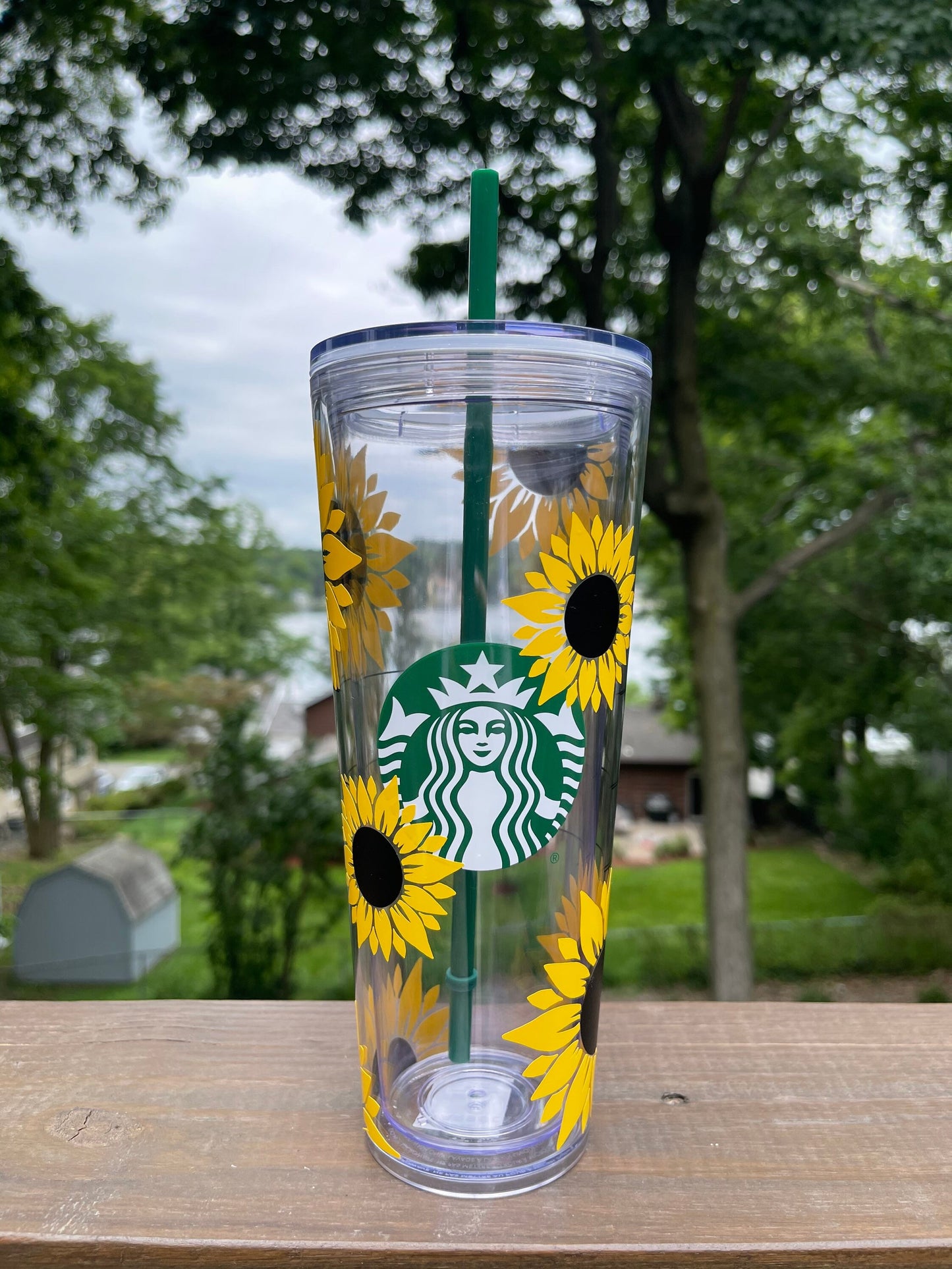 Sunflower Starbucks Tumbler | Sunflower Water Bottle