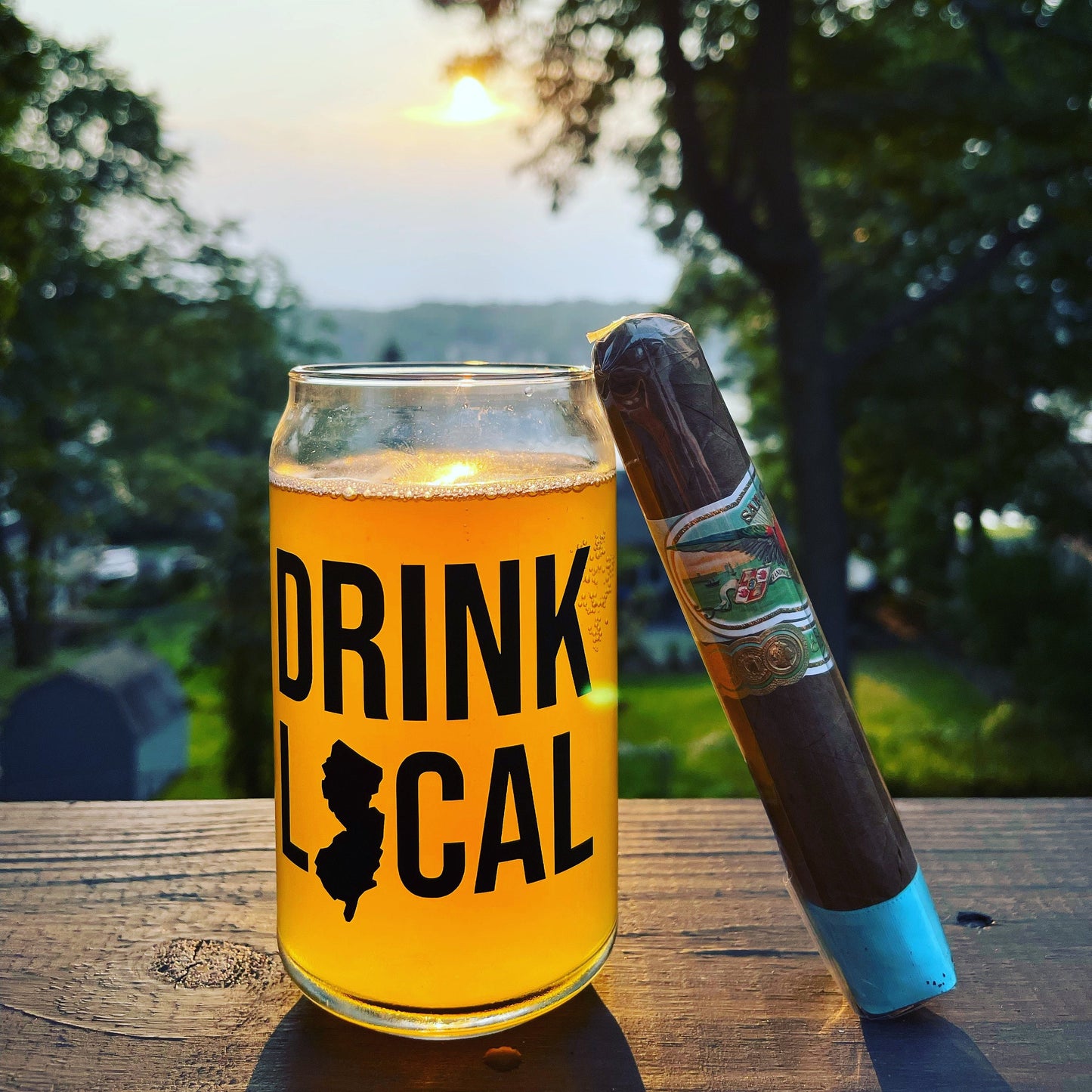 Drink Local Beer Can Glass | Craft Beer Glass  | Custom Beer Glass| 16 oz Libbey Can Glass  | Beer Can Glass | Gift for him