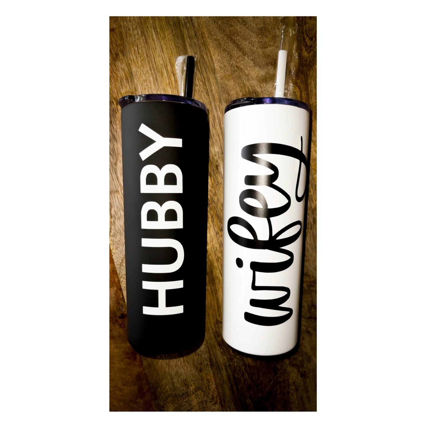 Mr and Mrs Tumbler Set | Mr and Mrs Gift Set |Engagement Gift | Hubby and Wifey | Bridal Shower Gift | Honeymoon Gift | Wifey Tumbler