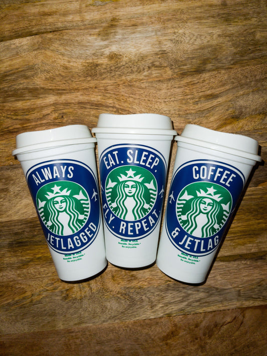 Flight Attendant Starbucks Cup | Personalized Starbucks Cup | Flight Attendant Gift | Baby’s First Flight Gift
